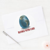 Rond Poignée Terre avec sticker de soin (Enveloppe)