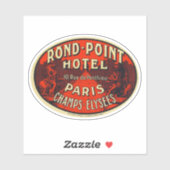 Rond Point Hotel Paris Chaps Elysees Sticker (Vel)