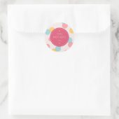 Rond Pois Bonne fête des mères | Sticker (Sac)