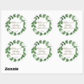 Rond pois doux baby shower sticker pois dans un gousse (Feuille)
