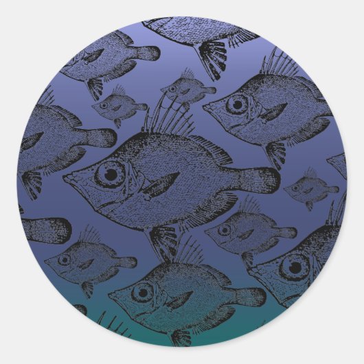 Rond Poisson sanglier - Sticker (Devant)