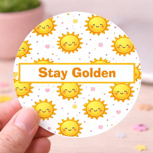 Rond Positive Quote Sticker | Bright Colorful Design