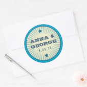 Rond Poster rustique : Sticker de plage de sable (Enveloppe)