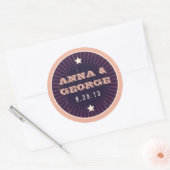 Rond Poster rustique : Sticker Eggplant Dream (Enveloppe)