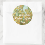 Rond Pour vous-même plus haut Sticker (Sac)