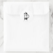 Rond Power Up Your Grey - French Press Sticker (Sac)