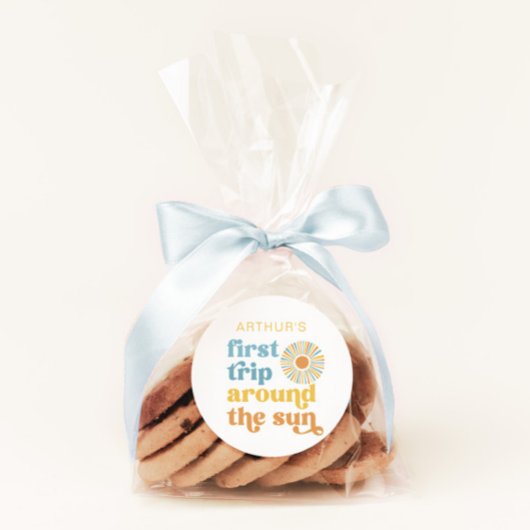 Rond Premier voyage autour du sticker solaire