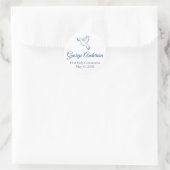 Rond Première communion Favoriser Sticker Blue Dove (Sac)