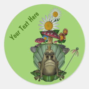 Rond Princesse de grenouille sur Sticker mignon Trone