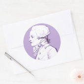 Rond Profil Robespierre dans Sticker Lavender (Enveloppe)