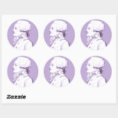 Rond Profil Robespierre dans Sticker Lavender (Feuille)