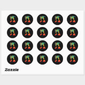 Rond Protégez votre Sticker Peace (Feuille)