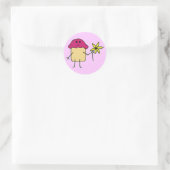 Rond Puissance du tournesol - Sticker (Sac)