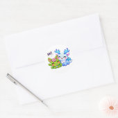 Rond Pulspunkys Kawaii Fantasy Creature Sticker (Enveloppe)