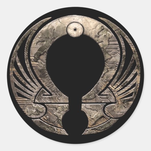 Rond Punto Omega - Logo Sticker Round (Devant)