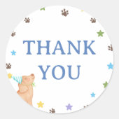 Rond Puppy Treat Bag Sticker Label (Devant)