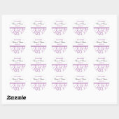 Rond Purple Enregistrer le sticker de date (Feuille)