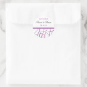 Rond Purple Enregistrer le sticker de date (Sac)