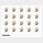 Rond Que votre panier soit plein de sticker de bénédict (Feuille)