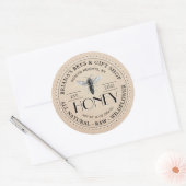 Rond Queen Bee Raw Tous Sticker Fleur sauvage naturel M (Enveloppe)
