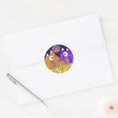Rond Quel Sticker Mondial Coloré (Cercle) (Enveloppe)