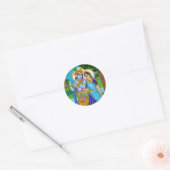 Rond Radha Krishna Sticker (Enveloppe)