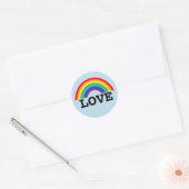 ROND RAINBOUR LOVE DECAL STICKER (Enveloppe)