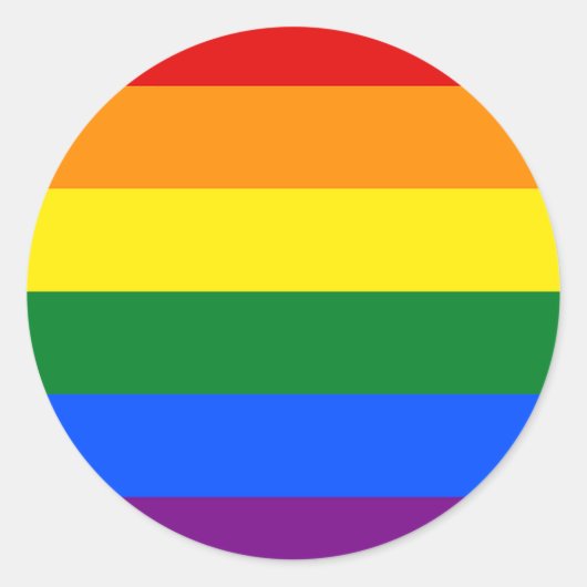 Rond Rainbow pride - Sticker (Devant)