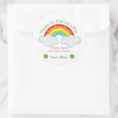 Rond Rainbow Seeds Sticker personnalisé St. Patrick's D (Sac)