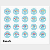 Rond Rainbow Sticker (Feuille)
