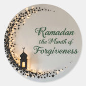 Rond Ramadan Kareem theme gift sticker for celebration (Devant)