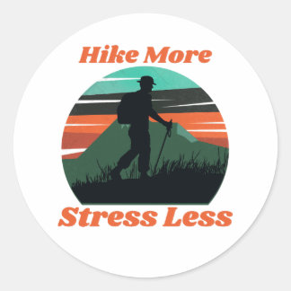 Rond Randonnée plus, Stress Moins Sticker