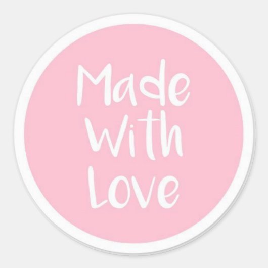 Rond Réalisé Avec Sticker Amour (Devant)
