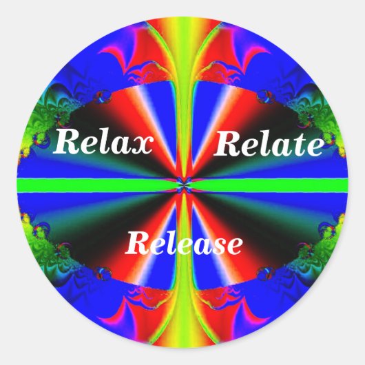 Rond Relax, Relax, Release_ Sticker (Devant)