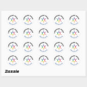 Rond Resonate Circle Sticker (Feuille)