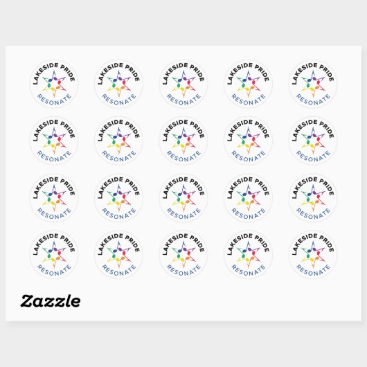Rond Resonate Circle Sticker (Feuille)