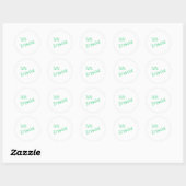Rond Respire juste le Sticker (Feuille)