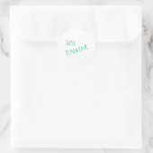 Rond Respire juste le Sticker (Sac)