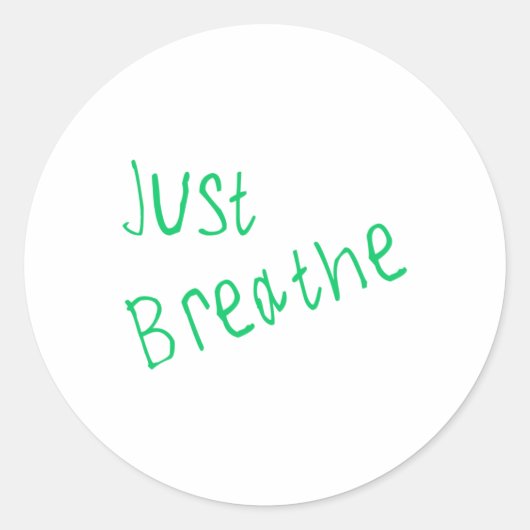 Rond Respire juste le Sticker (Devant)