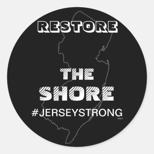 ROND RESTAURER LA CÔTE - JERSEY STICKER (Devant)