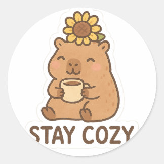 Rond Restez Cosy Sticker esthétique - Ty Chaleureux & C
