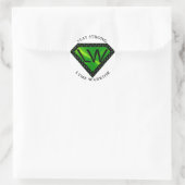 Rond Restez robuste Sticker Lyme Warrior Superpower (Sac)