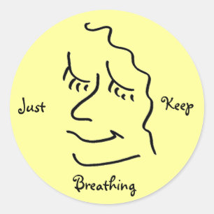 Rond Restez Sticker Respiration
