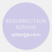 Rond Resurrection Sunday Christian Easter Sticker (Devant)