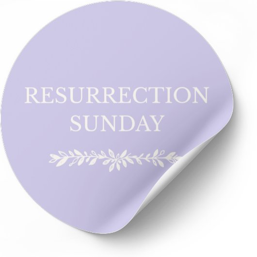 Rond Resurrection Sunday Christian Easter Sticker