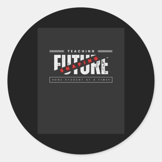 Rond Retour À L'École Enseignement Façonner Le Sticker (Devant)