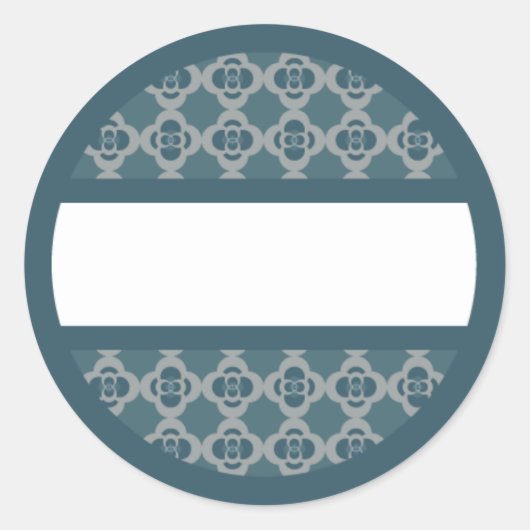 Rond Retro Blues Label (Voorkant)