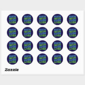 Rond Retro Style Organ Donation Saves Lives Sticker (Feuille)