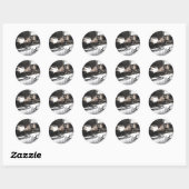Rond Réveil avec Sticker Cercle Chat (Feuille)