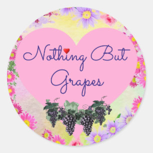 Rond Rien que le sticker de raisins